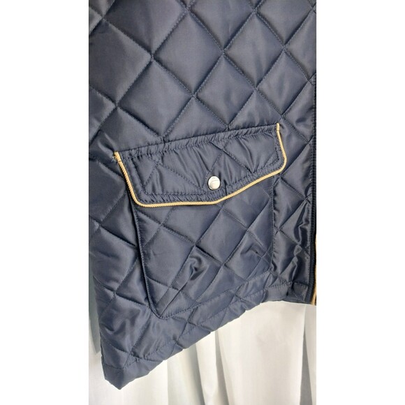 Alan Flusser Vest Mens XL Blue Quilted Corduroy Trim Paisley Lining - Picture 4 of 8